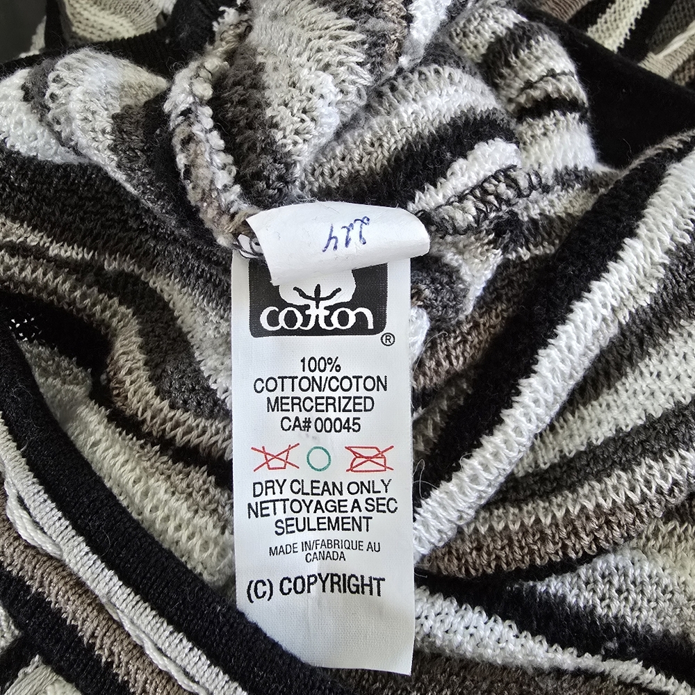 Vintage Tundra Canada Coogi 3D Knit Sweater Mens Medium - Picture 13 of 13